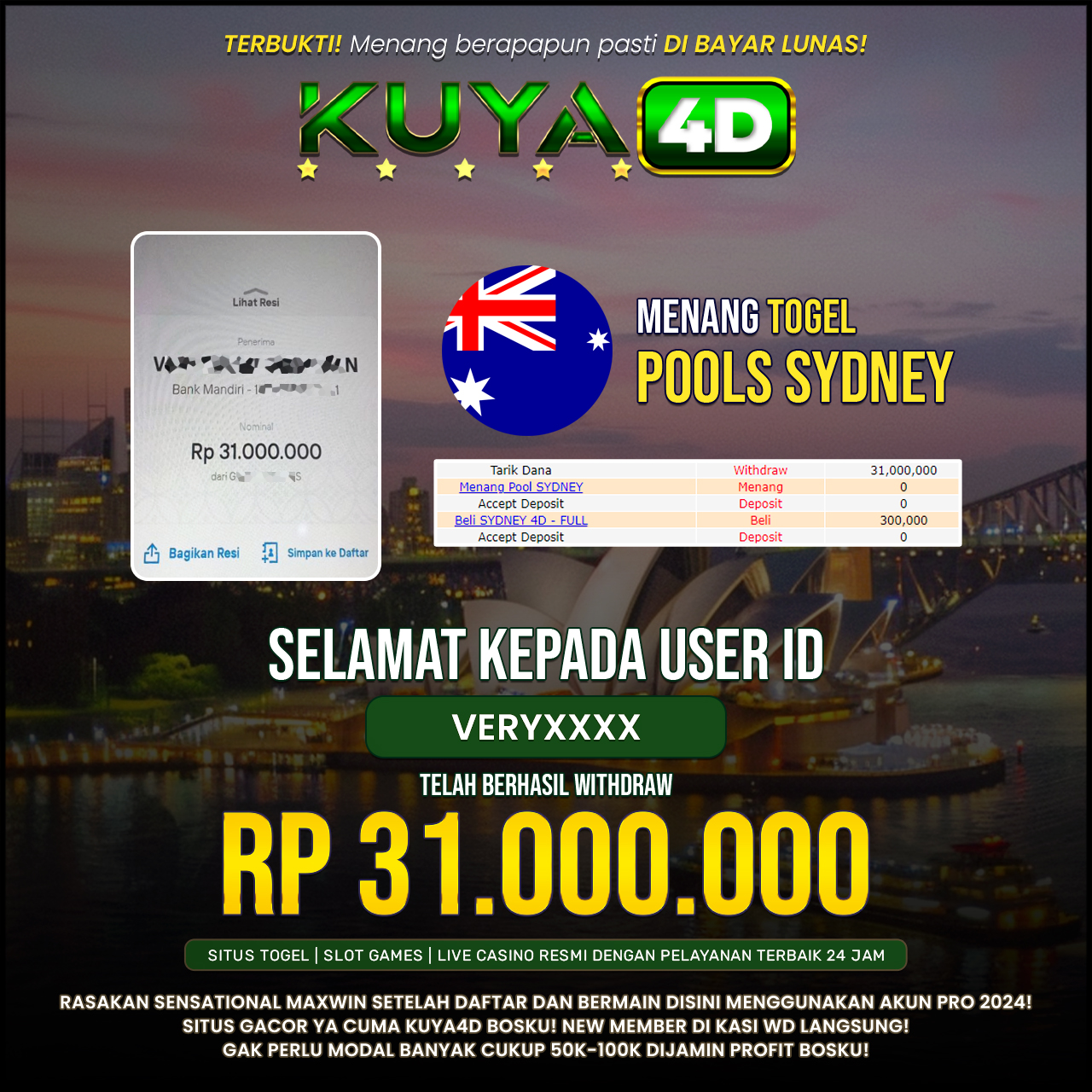 BUKTI JP SYDNEY POOLS ID VERYXXX