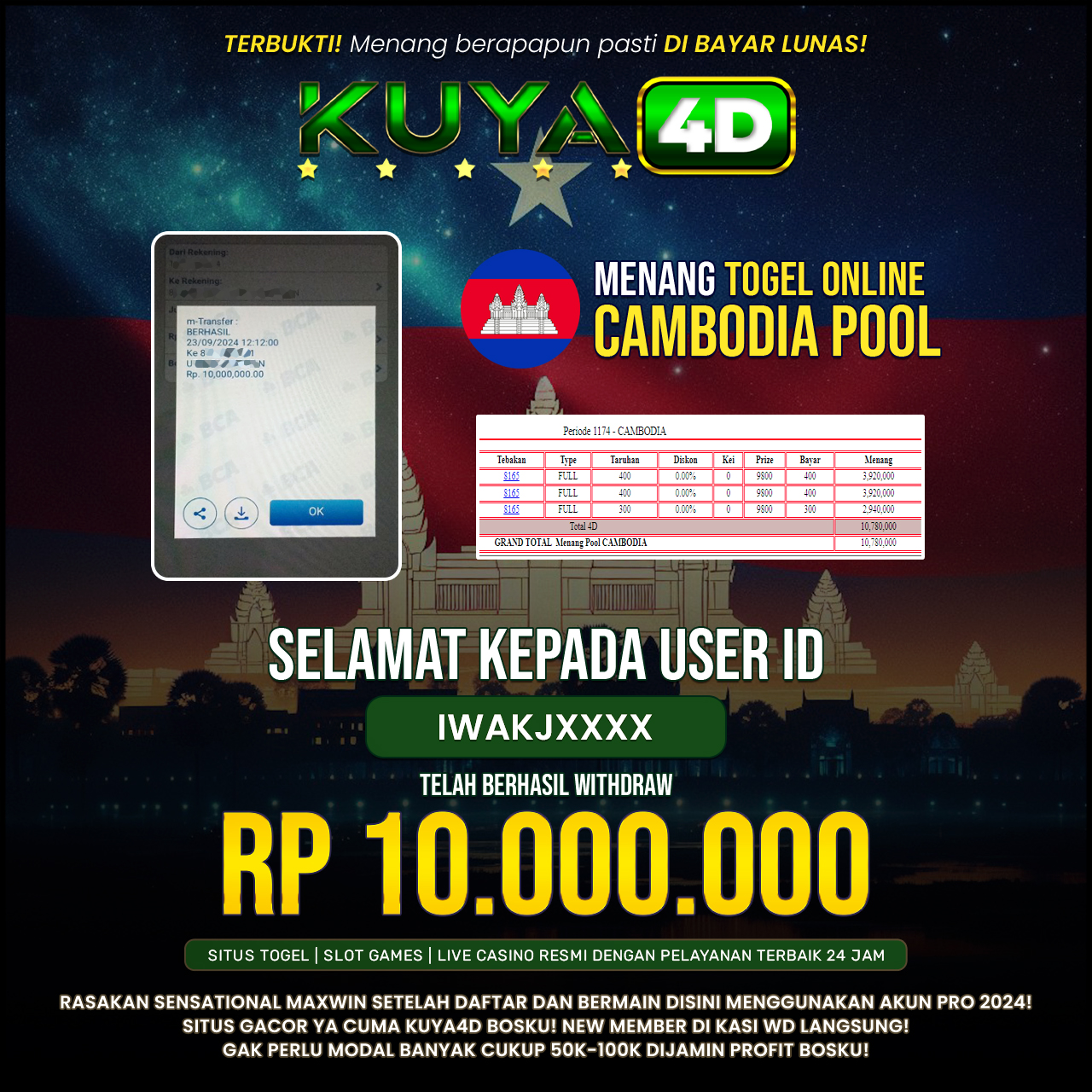 BUKTI JP POOLS CAMBODIA ID IWAKJXXX