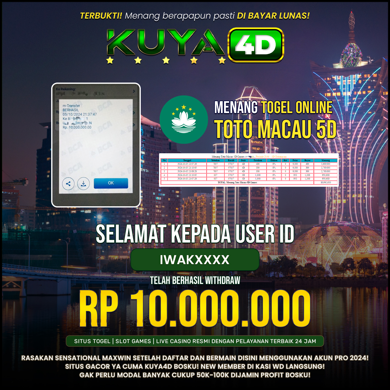 BUKTI JP TOTO MACAU 5D ID IWAKJAXXX