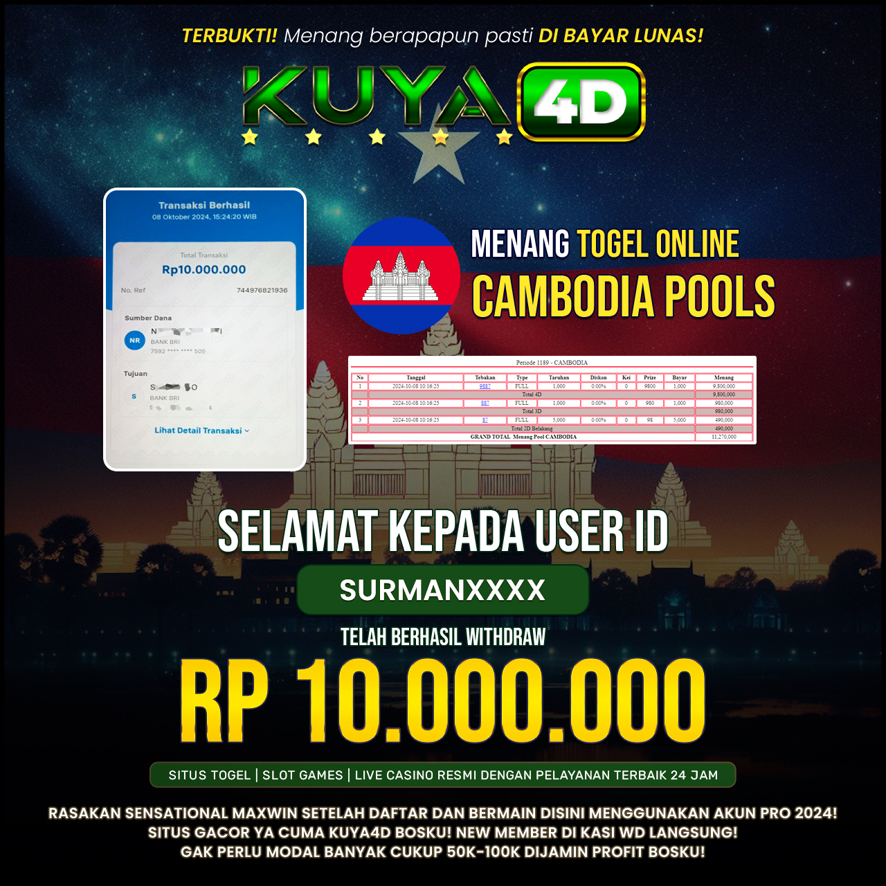 BUKTI JP POOLS CAMBODIA ID SURMANXXX