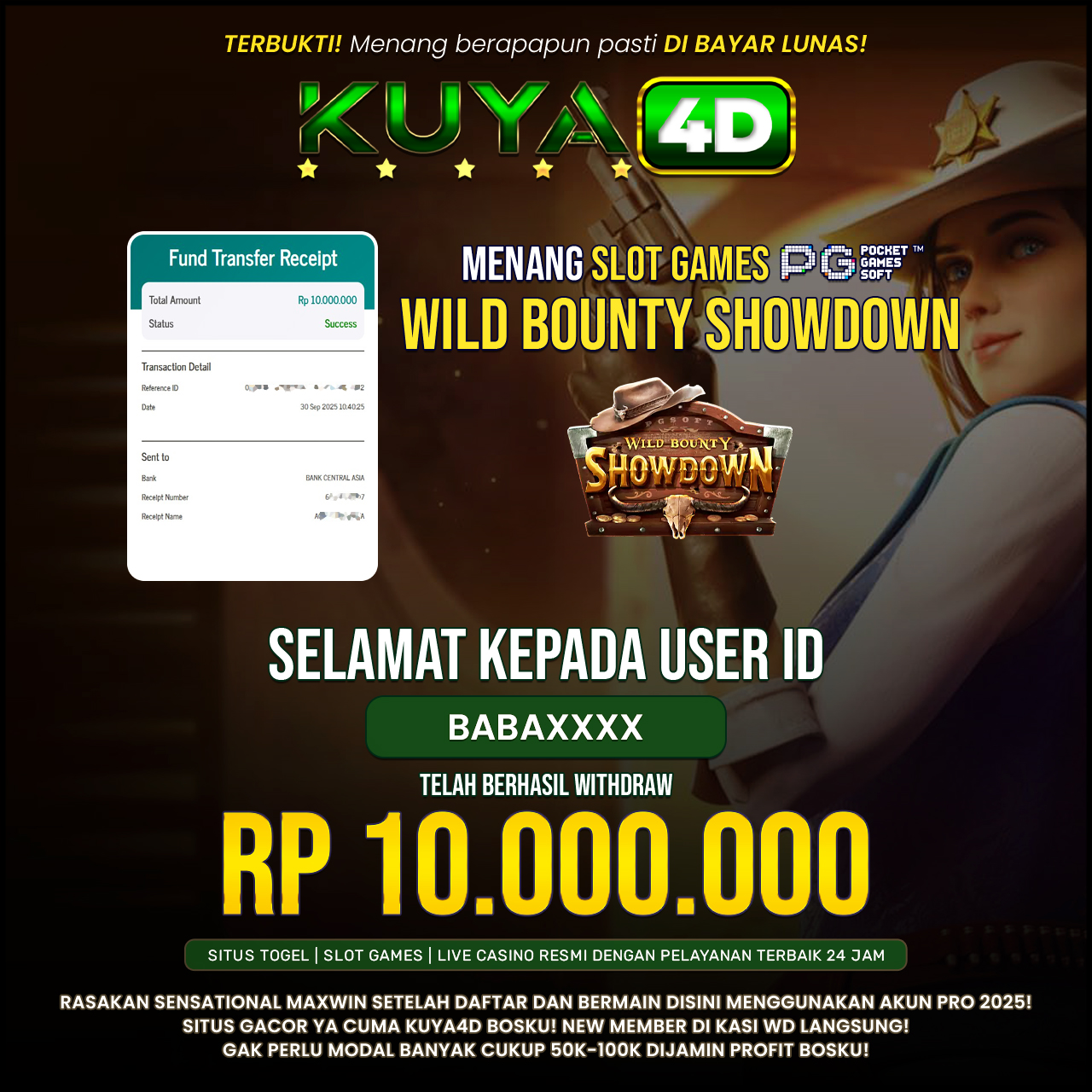 BUKTI JP WILD BOUNTY  ID BABAXXX